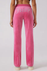 Angel Couture Big Bling Velour Track Pants