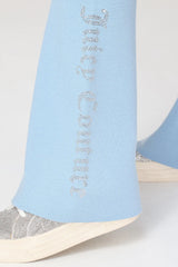 Fold Over Knit Wide Leg Pants