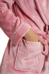 Shawl Collar Plush Robe