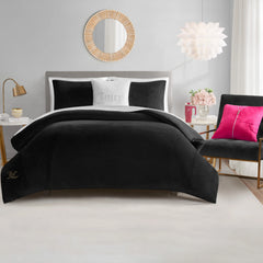 Solid Velour Comforter Set