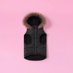 Pet Faux Fur Hooded Jacket
