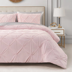 Kiss Pleat Micromink Comforter Set