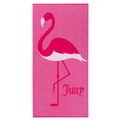 Pink Flamingo Cotton Beach Towel