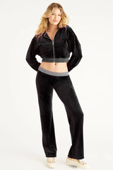 Wide Leg Pants with Side Bling