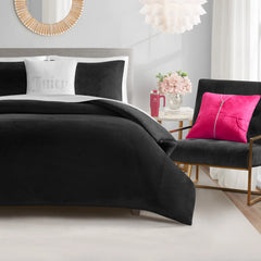 Solid Velour Comforter Set