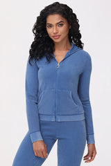 Big Bling Towel Terry Zip Hoodie