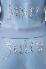 Angel Couture Big Bling Velour Hoodie