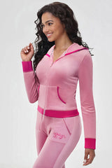 Sweetheart Cotton Velour Hoodie