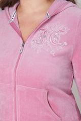 Plus-Size Monogram Heritage Cotton Velour Hoodie