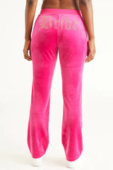 Bride Customizable Big Bling Velour Track Pants