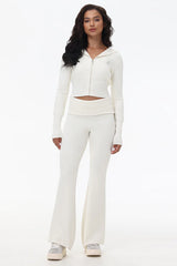 Low Rise Knit Flare Pants