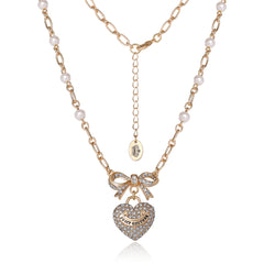 Pearl Heart Pendant Necklace