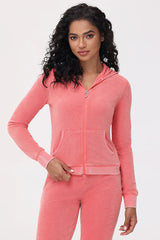 Big Bling Towel Terry Zip Hoodie