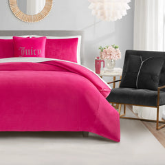Solid Velour Comforter Set