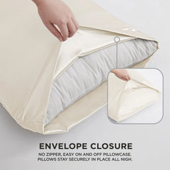Solid Satin Pillow Case Set