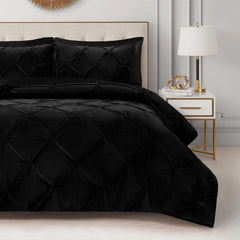 Kiss Pleat Micromink Comforter Set