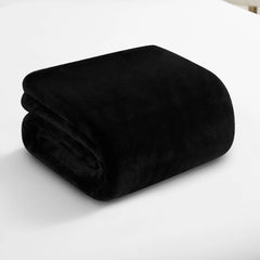 Solid Rabbit Mink Faux Fur Throw Blanket