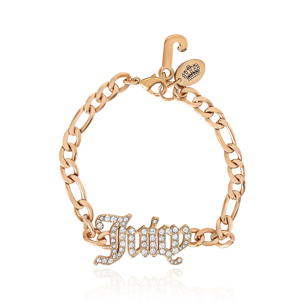 Juicy Script Crystal Chain Bracelet