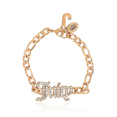 Juicy Script Crystal Chain Bracelet