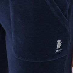 Hollywood Scottie Snap Pocket Cotton Velour Track Pants