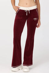 Sweetheart Cotton Velour Track Pants