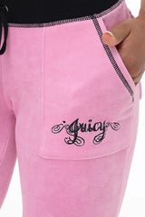 Sweetheart Cotton Velour Track Pants