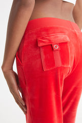 Snap Pocket Velour Cargo Pants