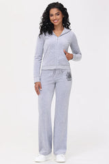 Heritage Graphic Cotton Velour Hoodie