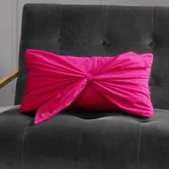 Velvet Bow Decorative Pillow