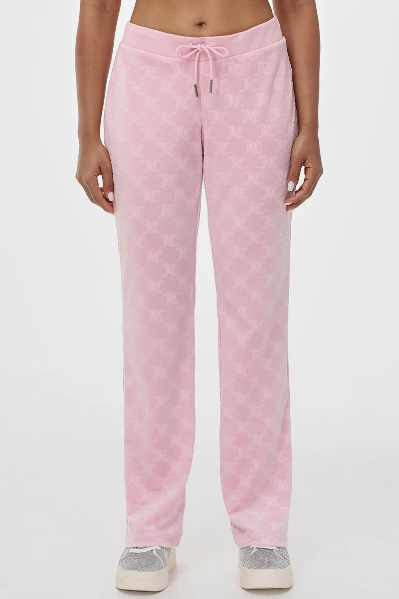 Embossed Velour Track Pant