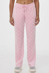 Embossed Velour Track Pant