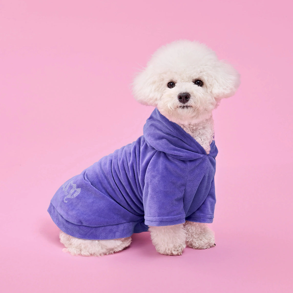 Bling Velour Pet Hoodie