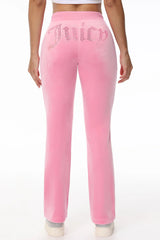 Ombre Big Bling Velour Track Pants