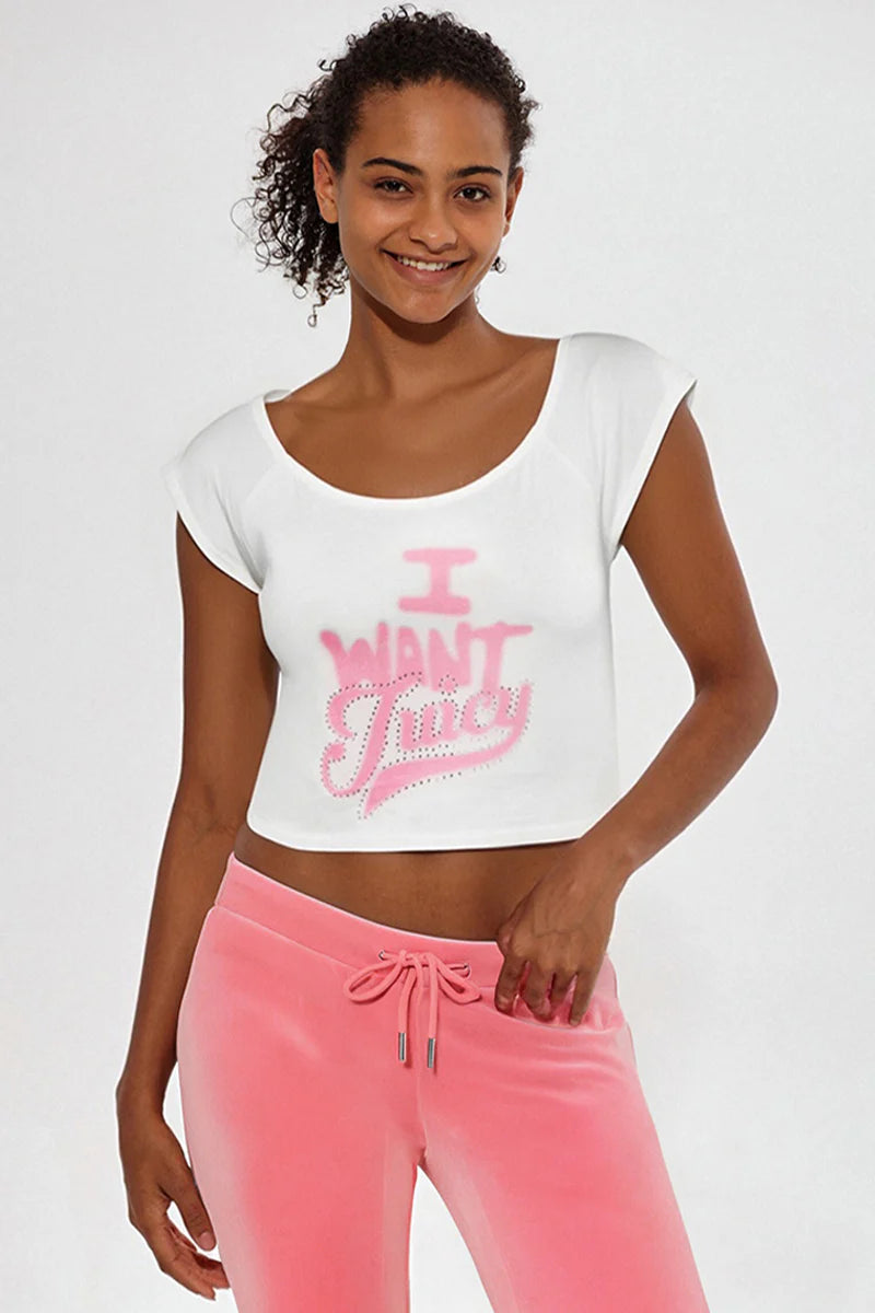 I Want Juicy Off-The-Shoulder Top