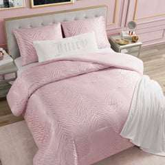 Sparkle Zebra Jacquard Comforter Set