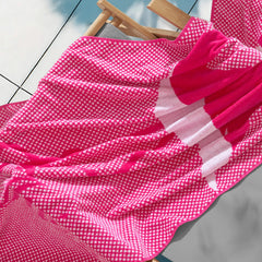 Pink Flamingo Cotton Beach Towel