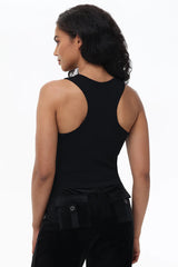 Small Bling High Neck Crop Tank