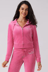 Angel Couture Big Bling Velour Hoodie