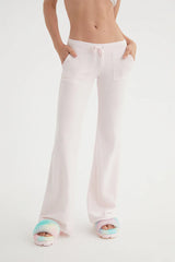 Hollywood Snap Pocket Cotton Velour Track Pants