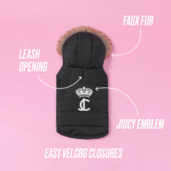 Pet Faux Fur Hooded Jacket