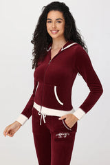 Sweetheart Cotton Velour Hoodie