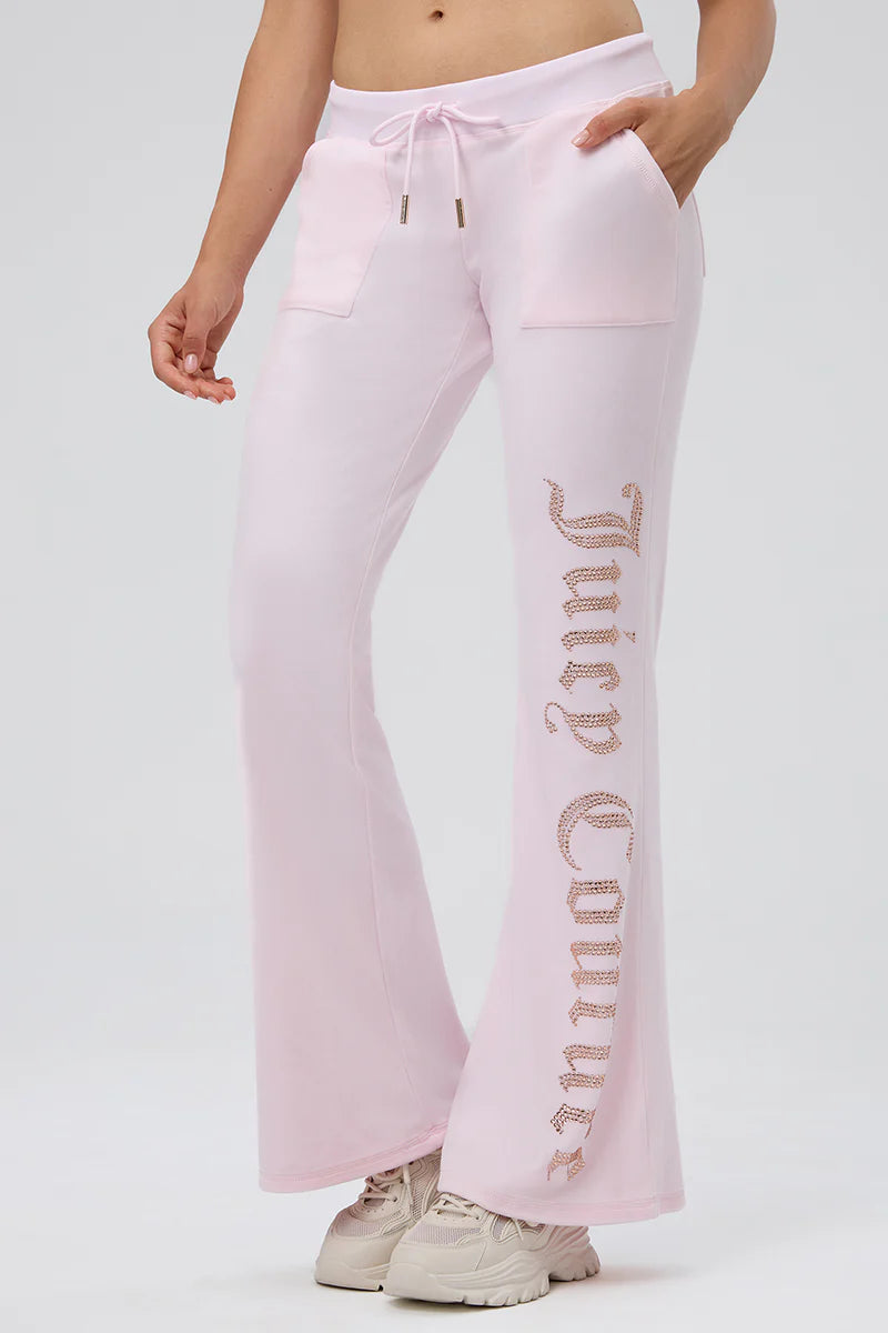 30th Birthday Big Bling Snap Pocket Velour Pants