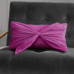 Velvet Bow Decorative Pillow
