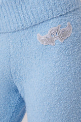 Angel Couture Knit Fold Over Wide Leg Pants