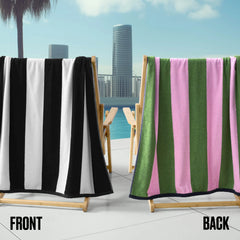 Reversible Cabana Cotton Beach Towel
