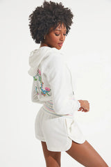 Retro Cotton Velour Hoodie