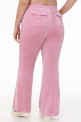 Plus-Size Heritage Cotton Velour Track Pants
