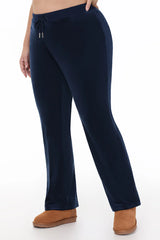 Plus-Size OG Big Bling Velour Track Pants