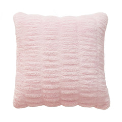 Pleated Faux Fur Decorative Pillow