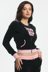 Sweetheart Cotton Velour Hoodie